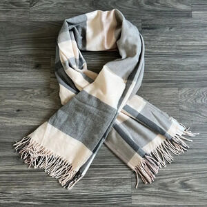 J.Crew Pink Plaid‎ Blanket Scarf NWT